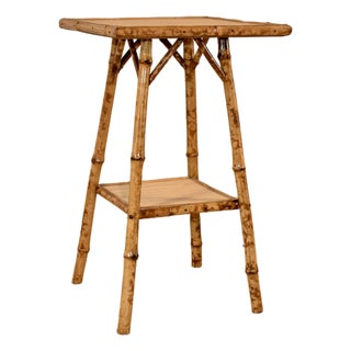 19th Century Tortoise Bamboo Side Table For Sale