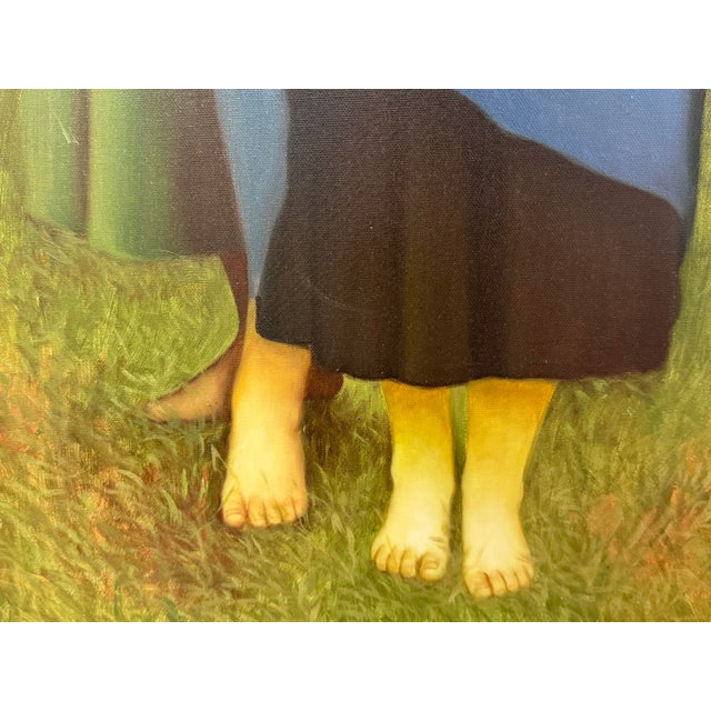 White "Parure Des Champs" Reproduction Original Artwork, Signed + Framed For Sale - Image 8 of 12