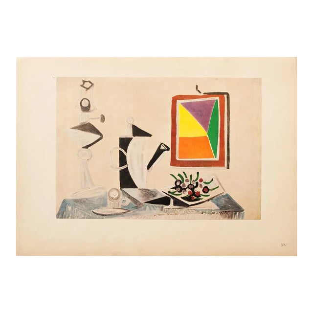 1947 After Picasso, "Still Life" First English Edition Period Offset Lithograph For Sale