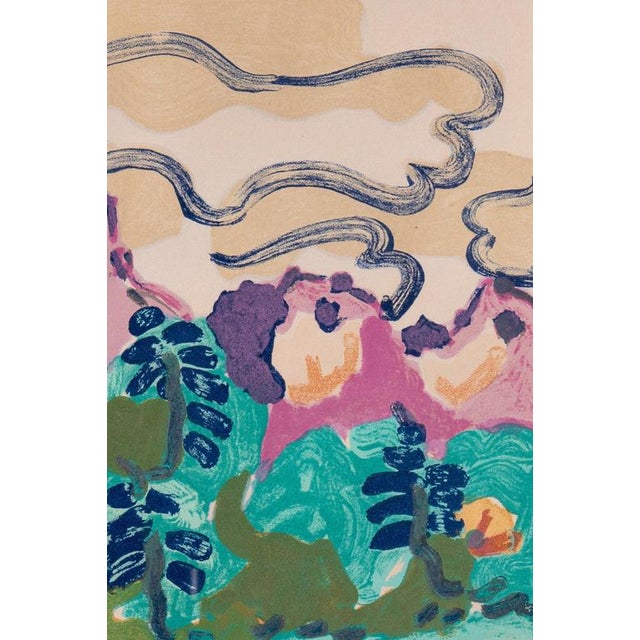 2000 - 2009 Charles Lapicque, Forest Walk, Lithograph on Paper, Framed For Sale - Image 5 of 10