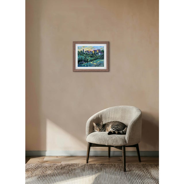 Quiet Places Collection — Contemporary Sunset Landscape (Original Oil on Canvas) For Sale - Image 10 of 18