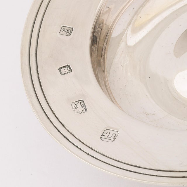 Art Deco Sterling Silver Dish Signed and Hallmarked Theo Fennel For Sale In New York - Image 6 of 10