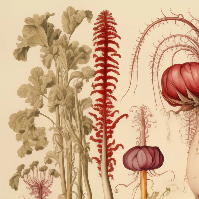 'Vegetables' # 5 - Original Botanical Print Museum-quality print after an original bookplate from the late 1800s. The...