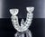 Barovier two-armed candelabra in blown murano glass. Italy, 1930s origin italy period 1930s designer ercole barovier...