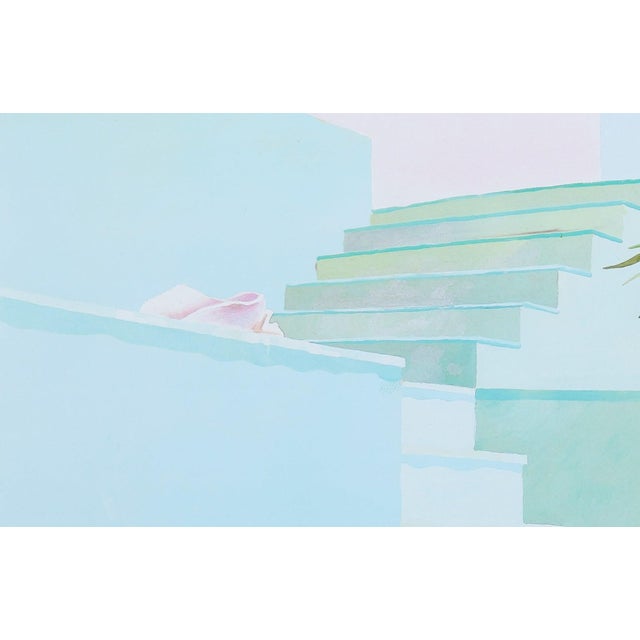Pool and Steps Poster after David Hockney For Sale - Image 4 of 6