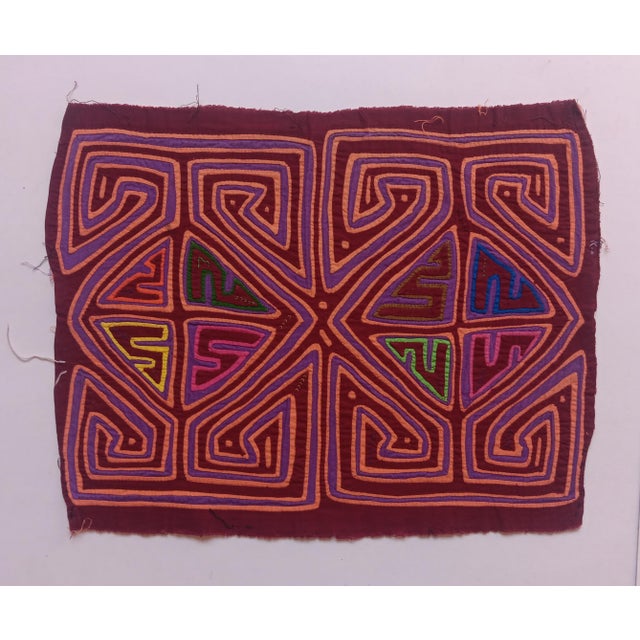Mola Fabric by Cuna Indians, Panama, 1970s For Sale - Image 3 of 3