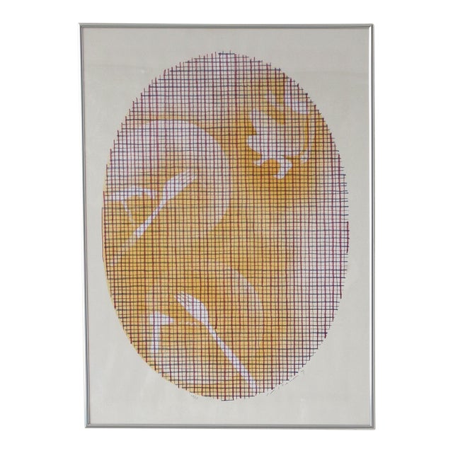 1960s Vintage Lithograph, 24 of 27, Framed For Sale