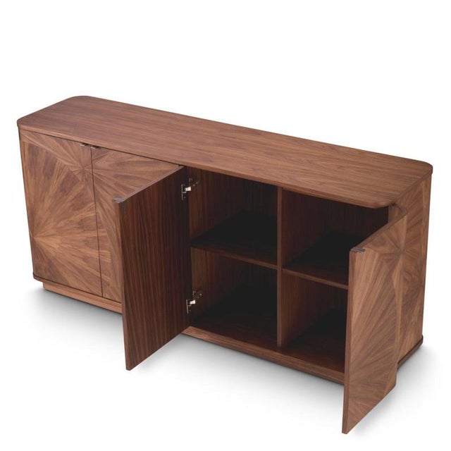 Dresser in Light Walnut Veneer with Decorative Inlay For Sale - Image 3 of 10
