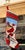 Vintage Skiing Santa Claus 100% Wool Needlepoint Christmas Stocking 1991 Peking Handicraft Excellent Condition For Sale - Image 4 of 13