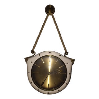 Mid-Century German Wall Clock by Atlanta, 1950s For Sale