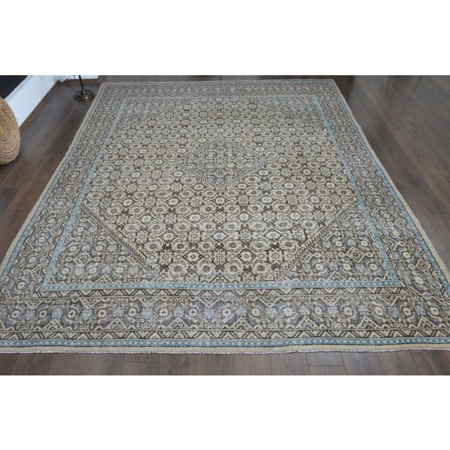 Vintage Persian Hand-Knotted area rug is a semi-antique vintage area rug. The '70s Eastern region of Anatolian's unique...