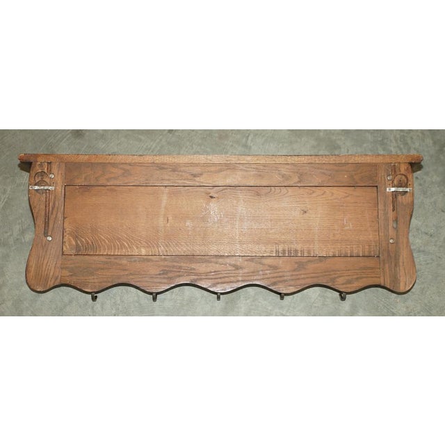 Antique Dutch Heavily Carved Oak Wall Rack For Sale - Image 12 of 14