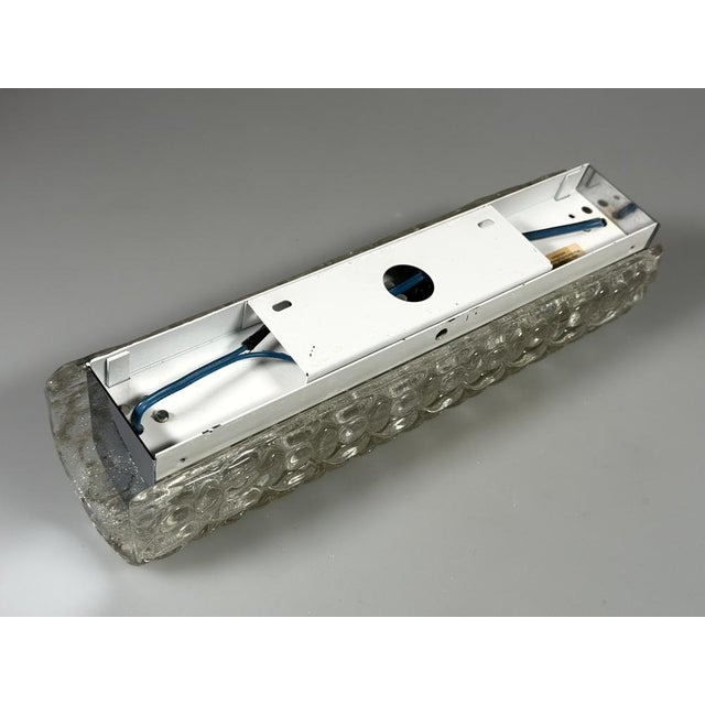 Space Age Wall Light in Ice Glass, 1960s-1970s For Sale - Image 9 of 16