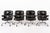 Herman Miller Eames for Herman Miller Time Life Black Leather Office Chairs, 1980s - Set of 4 For Sale - Image 4 of 18