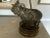 Brown Vintage Metal Ram Lamp For Sale - Image 8 of 12