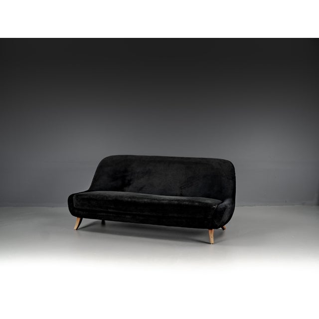 Sofa in Boucle Fabric attributed to Flemming Lassen, 1940s For Sale - Image 12 of 18