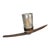 Mid 19th Century Pickaxe and Mercury Glass Candle Holder | Elegantly Macabre Halloween Decor For Sale