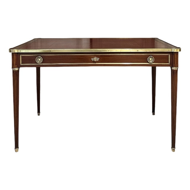Small Louis XVI Style Flat Desk or Writing Table, 1950s For Sale