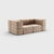 The classic seven. Why not turn a modular sofa into a classic sofa. A really compact, cosy couch with full armrests. And...