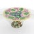 Antique Etruscan Majolica Cake Stand, Round Pink Yellow Green Leaf Motif Platter With Faux Bois and Ivy Base Makers Mark For Sale - Image 10 of 11