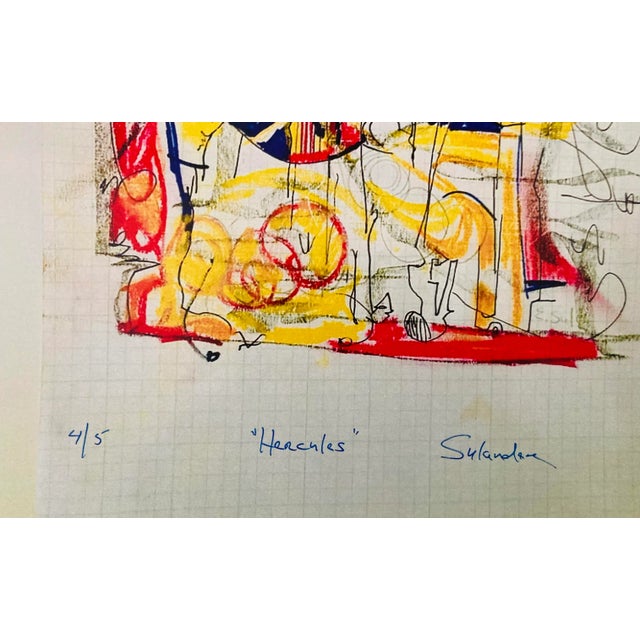 Abstract Expressionism “Hercules” a Limited (4/5) Photo Print by Erik Sulander, 8.5” X 11.0”. Signed Unframed. For Sale - Image 3 of 5