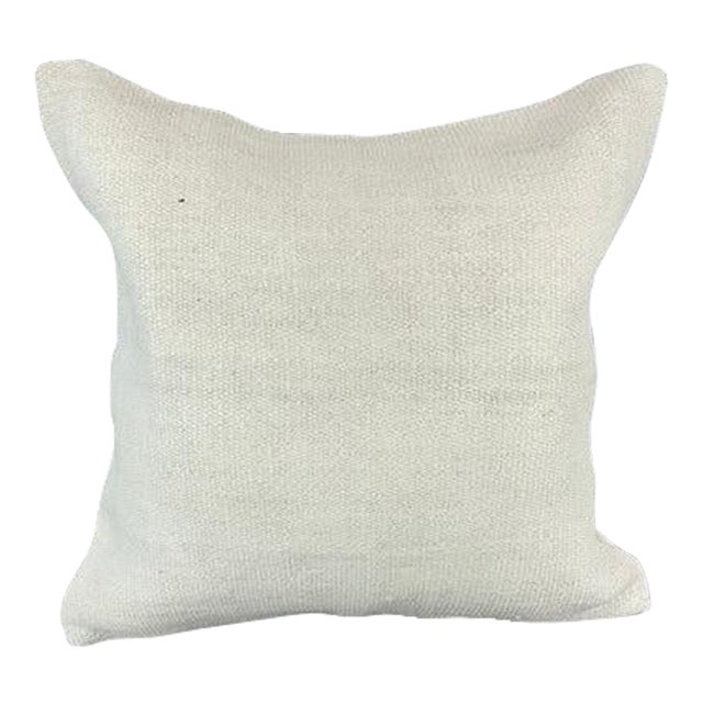 20 x 20 Hemp Pillow Turkish Cushion Natural Grayish White Pillow Cushion Cover For Sale