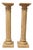 Vintage Classical Columns in Distressed Crackle Finish, 1960, Set of 2 For Sale