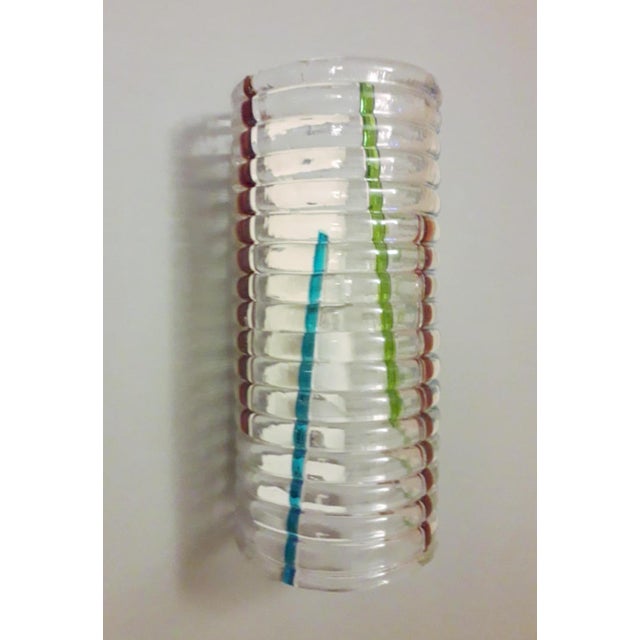 1960s Ribbed Murano Sconces, a Pair For Sale - Image 4 of 10