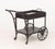 Vintage Brown Painted Wicker Tea Trolley For Sale - Image 11 of 11
