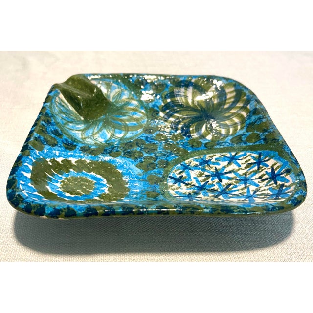 Ceramic Mid 20th Century Italian Bitossi by Aldo Londi for Raymor Ashtray and Catchall Trinket Dish - A Pair For Sale - Image 7 of 11