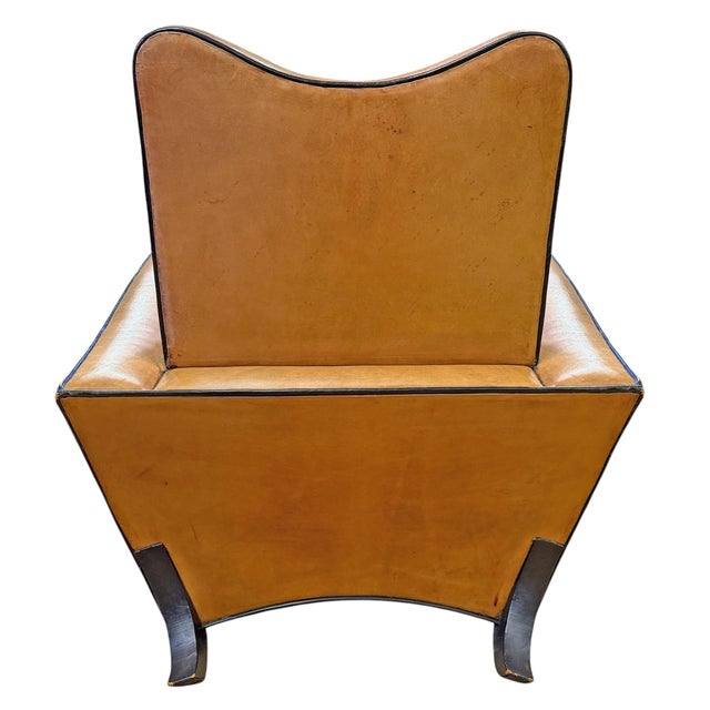 Leather Club Chair by Bart Van Bekhoven For Sale In Chicago - Image 6 of 14