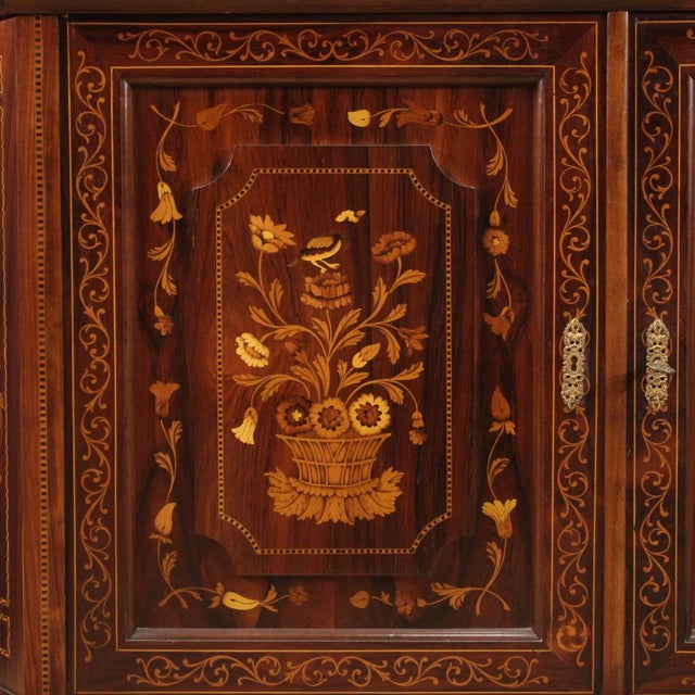 Vintage Dutch Inlaid Display Cabinet, 1970 For Sale - Image 10 of 13