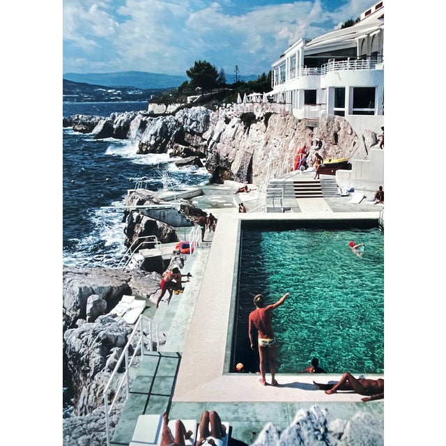 Slim Aarons 1970s "Eden Roc Pool" 40x60 C-Print by Slim Aarons For Sale - Image 4 of 8