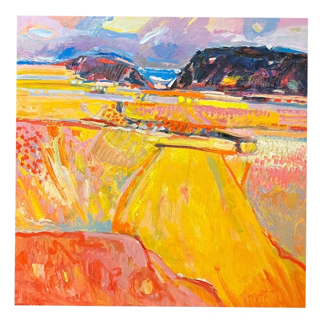 Jean Krille, Landscape 142, Oil on Masonite For Sale