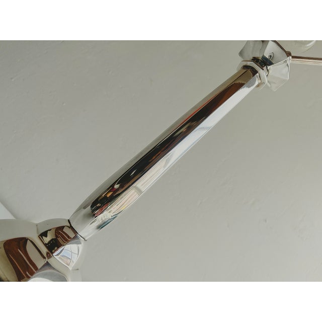 Silvered Bronze Table Lamp Orient Express by René Prou, 1920s For Sale - Image 12 of 18