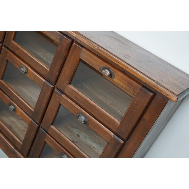 Vintage Dutch Pine Haberdashery Shop Cabinet For Sale - Image 6 of 18