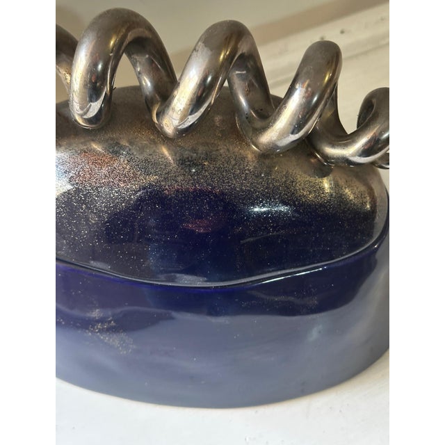 Postmodern Sculptural Box in Glazed Ceramic, 1990s For Sale - Image 11 of 18