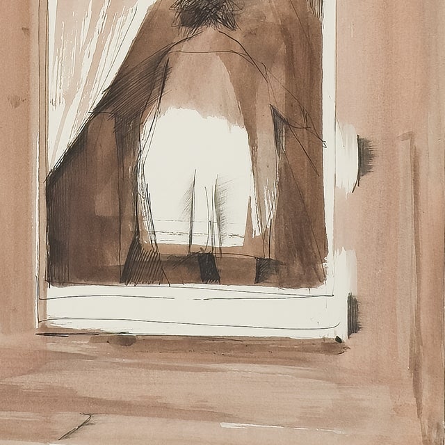 Woman in Window - Serge Hollerbach, C. 1972 For Sale In San Diego - Image 6 of 7