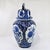 Chinoiserie Vintage Large 15" Delft Blue Lidded Baluster Urn Ginger Jar by Boch for Royal Sphinx For Sale - Image 3 of 11