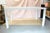 Mid-Century Modern 1980s White Parsons Table Dining Table For Sale - Image 3 of 5