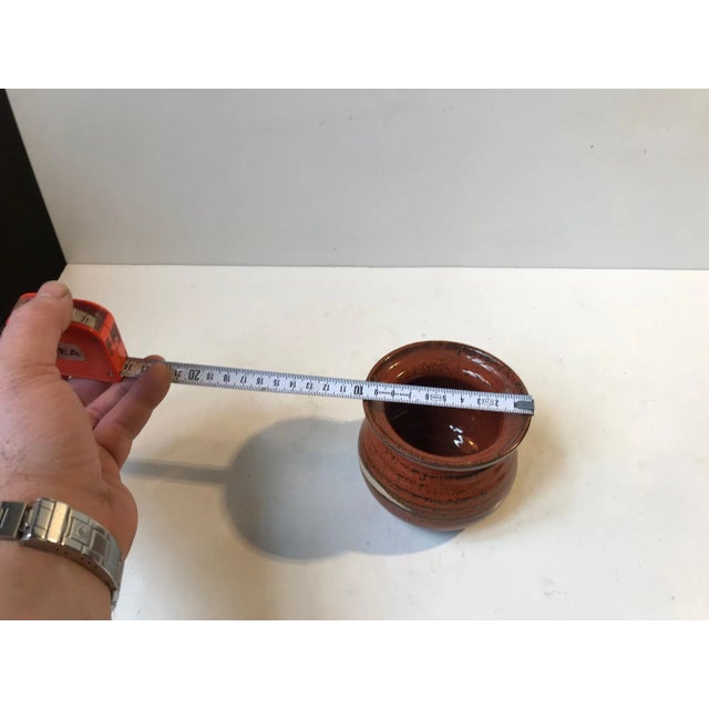 Scandinavian Modern Glazed Jam Jar in Stoneware, 1970s For Sale - Image 6 of 7