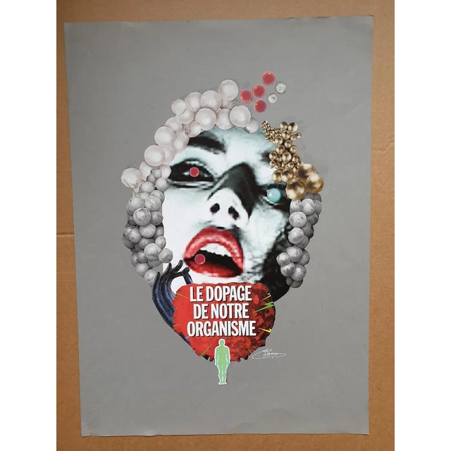 Artist: Elisa Casbas Title: "The Doping of Our Body" Technique: Collage (sticking) Dimensions: 70x50 cm Artwork signed by...