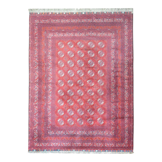 Vintage Afghani Turkoman Rug For Sale