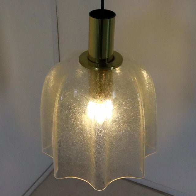 Hanging Lamp from Glashütte Limburg For Sale - Image 3 of 9