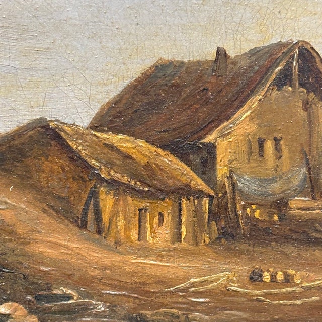 Flemish Artist, Landscape Painting, 1835, Oil on Canvas, Framed For Sale - Image 9 of 15