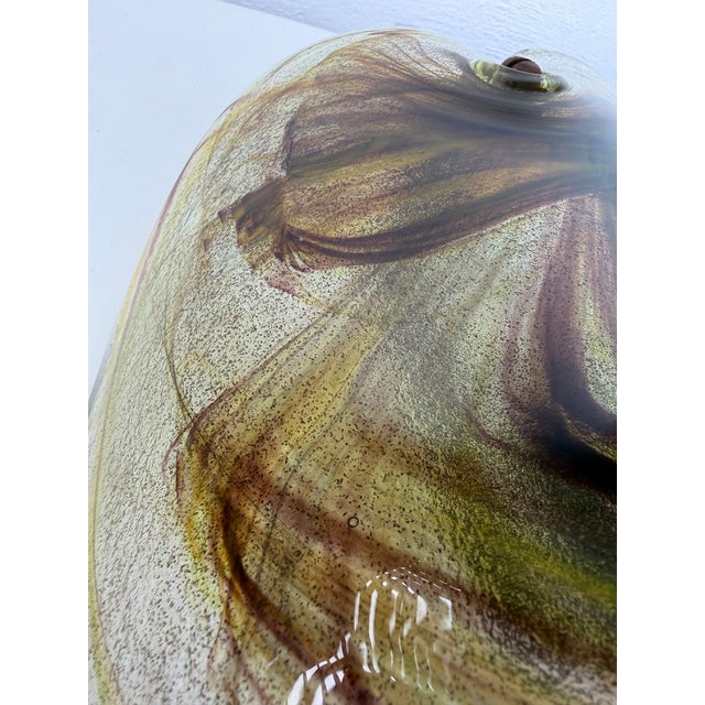 Brown Vintage Glass Wall Lamp by Per Lütken for Holmegaard, Denmark, 1970s For Sale - Image 8 of 9