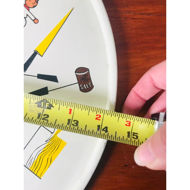 Mid Century Modern Kitschy Lithograph Metal Bbq Platter and Wood Meat Picks For Sale - Image 10 of 12