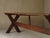 19th Century X Frame Trestle and Cross Strecther Base Table For Sale - Image 11 of 18