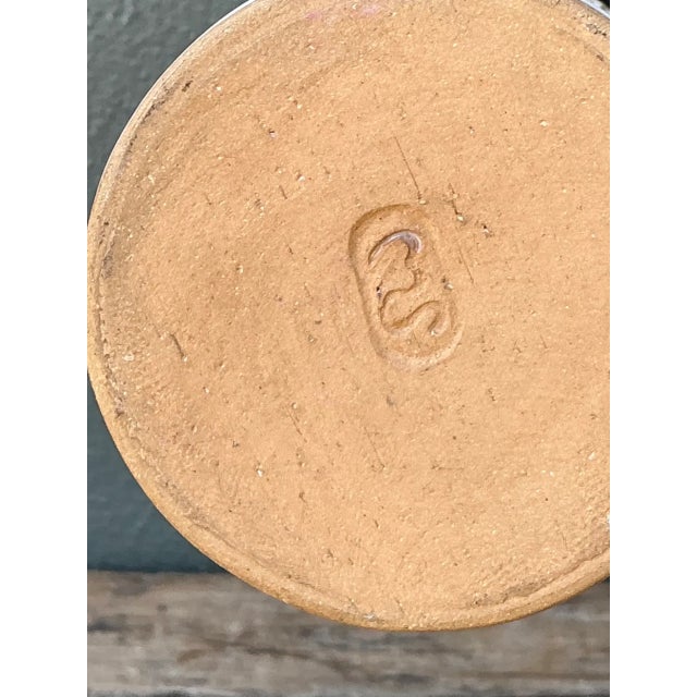 Ceramic Vintage Handcrafted Ceramic Vase For Sale - Image 7 of 12