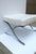 White Mies Barcelona Style White Leather Stool Ottoman Bench For Sale - Image 8 of 10